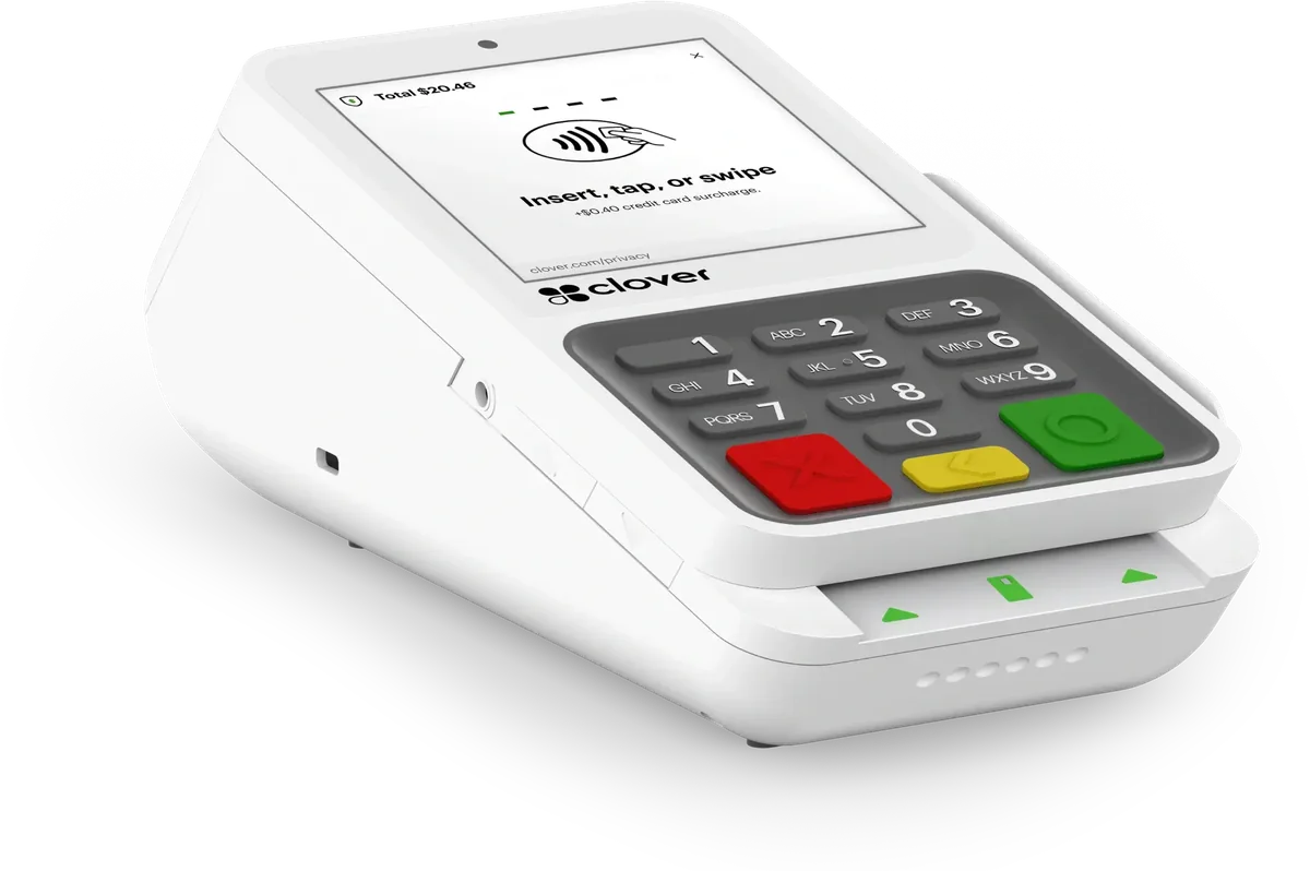 Clover Compact countertop terminal with keypad