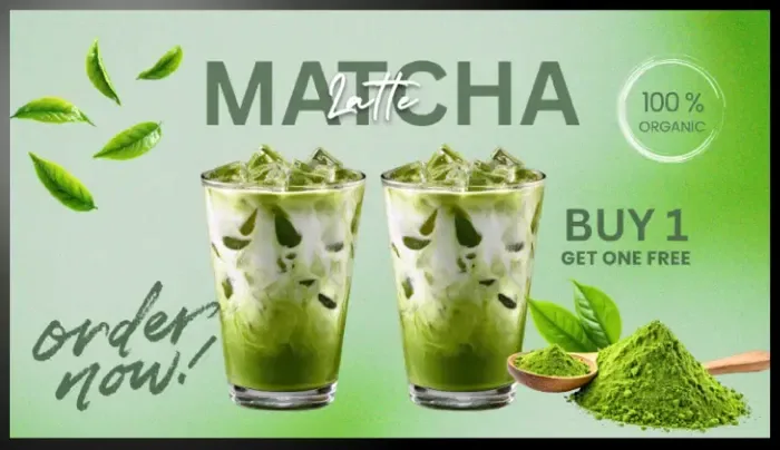 Cafe promo screen template
