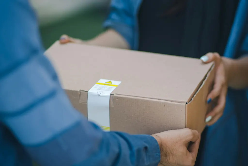 A package handed over to its owner